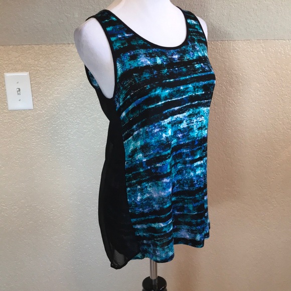 NWT, Kensie, Vibrant Print Sleeveless Top! - Picture 6 of 8